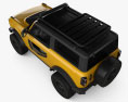 Ford Bronco Preproduction 2-Türer 2022 3D-Modell Draufsicht