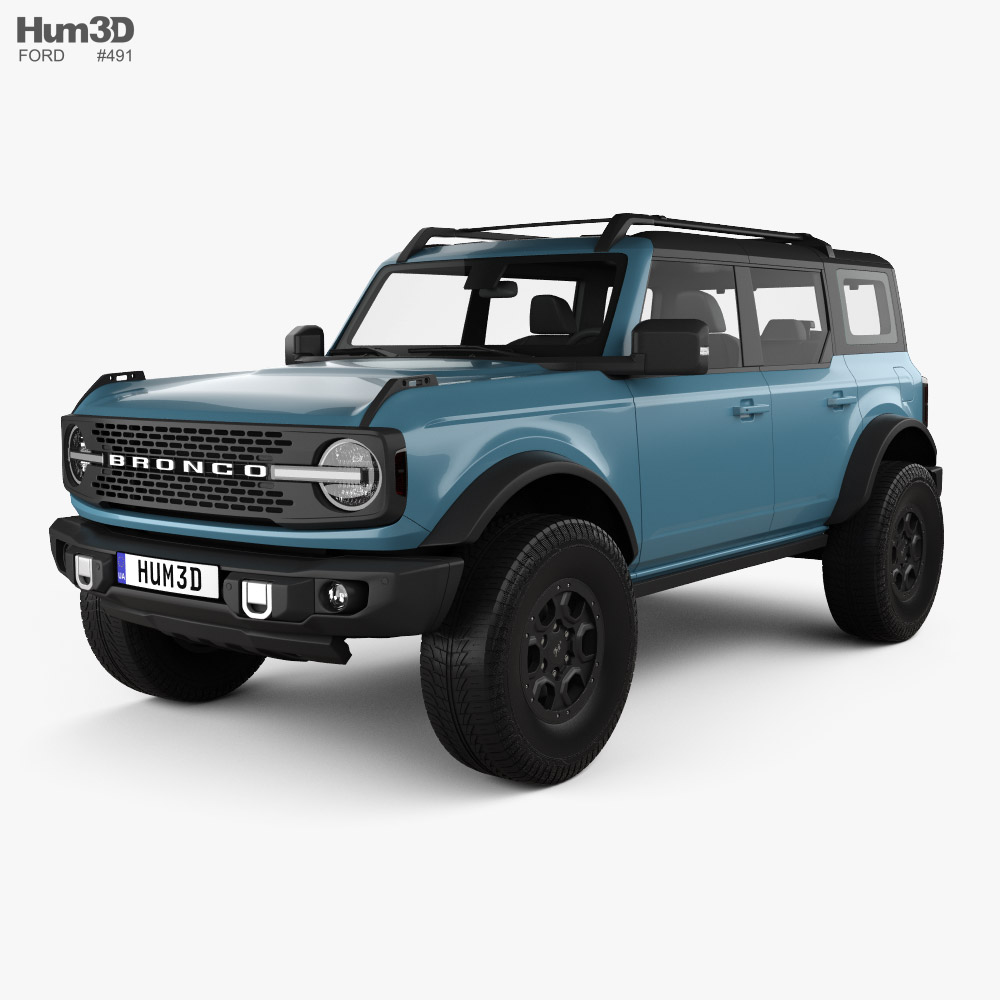 Ford Bronco Badlands Preproduction 4-door 2022 3D model