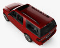 Ford Expedition EL Platinum з детальним інтер'єром 2018 3D модель top view