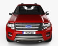 Ford Expedition EL Platinum с детальным интерьером 2018 3D модель front view