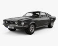 Ford Mustang GT mit Innenraum 1967 3D-Modell