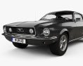 Ford Mustang GT mit Innenraum 1967 3D-Modell