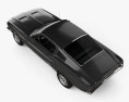 Ford Mustang GT 带内饰 1967 3D模型 顶视图