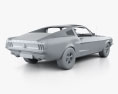 Ford Mustang GT with HQ interior 1967 3d model