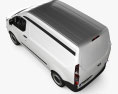 Ford Transit Custom 厢式货车 L1H2 带内饰 2015 3D模型 顶视图