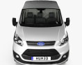 Ford Transit Custom Panel Van L1H2 с детальным интерьером 2015 3D модель front view