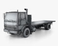 Ford CF8000 플랫 베드 트럭 2002 3D 모델  wire render