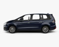 Ford Galaxy 2022 3D 모델  side view