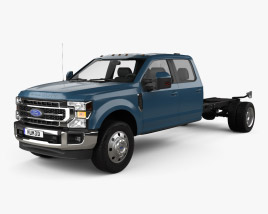 Ford F-550 Super Duty Crew Cab Chassis Lariat 2022 Modelo 3D