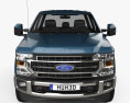 Ford F-550 Super Duty Crew Cab Chassis Lariat 2024 3D模型 正面图