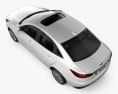 Ford Escort Titanium 2024 3D模型 顶视图
