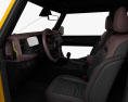 Ford Bronco Preproduction двухдверный с детальным интерьером 2022 3D модель seats