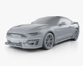 Ford Mustang Shelby GT-H coupe 2022 3d model clay render