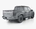 Ford F-150 Super Crew Cab 5.5 ft Bed Raptor Performance Package 2024 3D 모델 