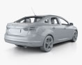 Ford Focus Седан з детальним інтер'єром 2013 3D модель