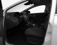 Ford Focus Berlina con interni 2013 Modello 3D seats