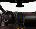 Ford F-350 Super Duty Super Crew Cab King Ranch con interni 2018 Modello 3D dashboard