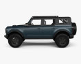 Ford Bronco Badlands Preproduction четырехдверный с детальным интерьером 2022 3D модель side view
