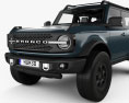 Ford Bronco Badlands Preproduction четырехдверный с детальным интерьером 2022 3D модель