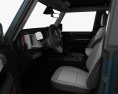 Ford Bronco Badlands Preproduction 4 portas com interior 2022 Modelo 3d assentos