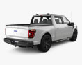 Ford F-150 Super Crew Cab 5.5ft bed XLT 2024 3D 모델  back view