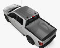 Ford F-150 Super Crew Cab 5.5ft bed XLT 2024 3D模型 顶视图
