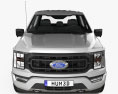 Ford F-150 Super Crew Cab 5.5ft bed XLT 2024 3D 모델  front view