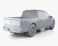 Ford F-150 Super Crew Cab 5.5ft bed XLT 2024 3D-Modell