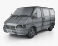 Ford Transit Kastenwagen L1H1 1997 3D-Modell wire render