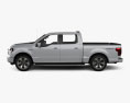 Ford F-150 Lightning Super Crew Cab 5.5ft bed Platinum 2024 3Dモデル side view