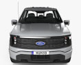 Ford F-150 Lightning Super Crew Cab 5.5ft bed Platinum 2024 3Dモデル front view