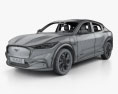 Ford Mustang Mach-E 4 с детальным интерьером 2023 3D модель wire render