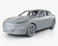 Ford Mustang Mach-E 4 с детальным интерьером 2023 3D модель clay render
