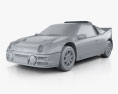 Ford RS200 1984 3D модель clay render