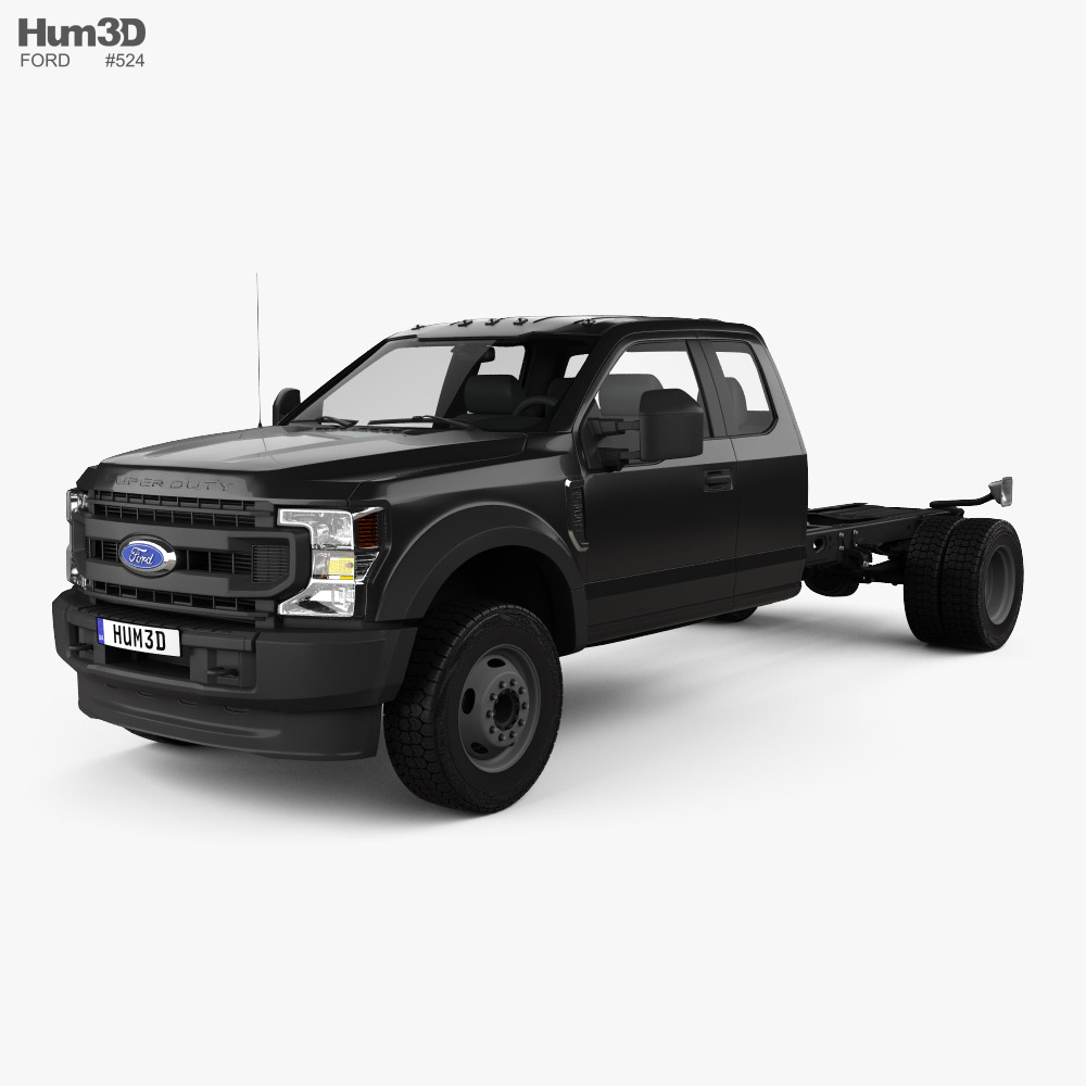 Ford F-550 Super Duty Extended Cab 84CA XL Chassis 2024 Modèle 3D