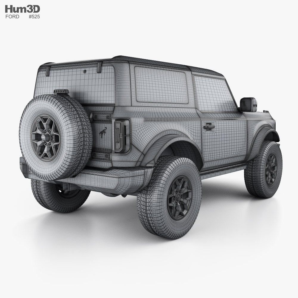 Ford Bronco 2-door Badlands 2022 3D model