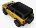 Ford Bronco 2门 Badlands 2022 3D模型 顶视图