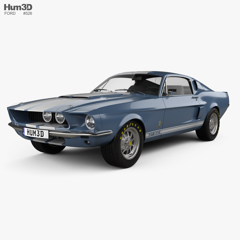 Ford Mustang Shelby GT 500 1967 3D model