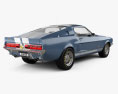 Ford Mustang Shelby GT 500 1967 3D模型 后视图