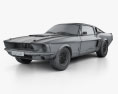 Ford Mustang Shelby GT 500 1967 3D 모델  wire render