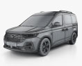 Ford Tourneo Connect Active 2022 3d model wire render