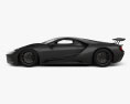 Ford GT Liquid Carbon 2024 3D 모델  side view