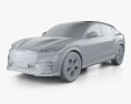 Ford Mustang Mach-E GT 2024 3D модель clay render