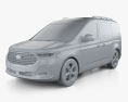 Ford Tourneo Connect Sport 2024 3D模型 clay render