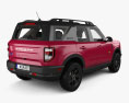 Ford Bronco Sport with HQ interior and engine 2024 3d model back view