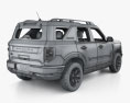 Ford Bronco Sport з детальним інтер'єром та двигуном 2024 3D модель
