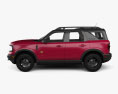 Ford Bronco Sport with HQ interior and engine 2024 3d model side view