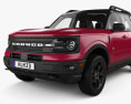 Ford Bronco Sport with HQ interior and engine 2024 3d model