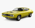 Ford Falcon GT Coupe 带内饰 和发动机 1976 3D模型