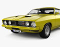 Ford Falcon GT Coupe with HQ interior and engine 1976 3d model